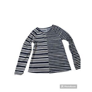 Spanx Striped Long Sleeve‎ Swim Shirt size M EUC